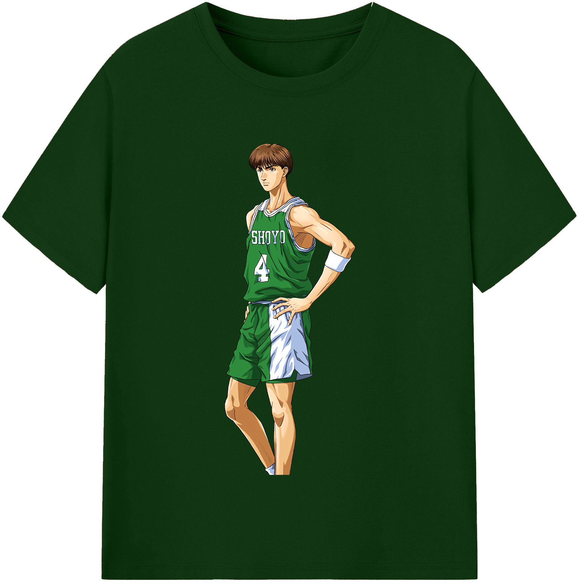 SLAM DUNK／スラムダンク 綿100％半袖Tシャツ（フロントプリント）